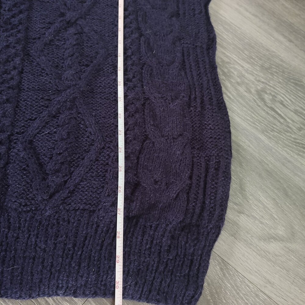 NWT Gamboa Alpaca Sweater for Men Hand Knitted Cabled Sweater - Picture 9 of 12